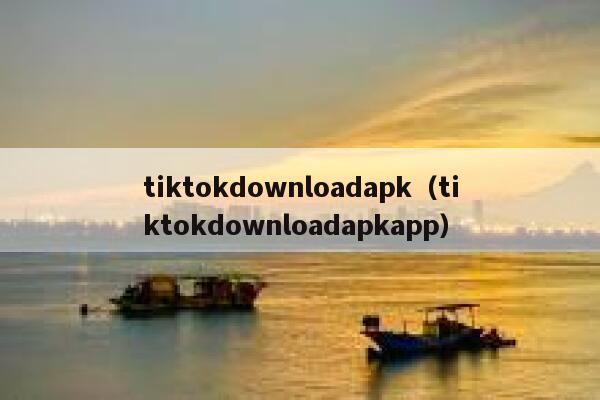 tiktokdownloadapk（tiktokdownloadapkapp） 第1张