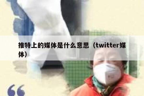 推特上的媒体是什么意思（twitter媒体） 第1张