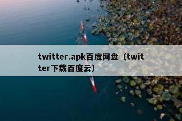 twitter.apk百度网盘（twitter下载百度云） 第1张