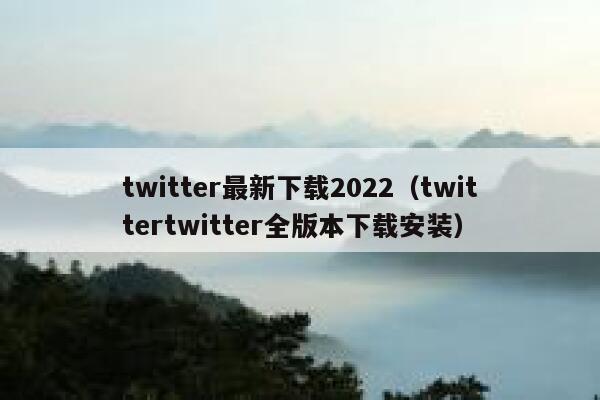 twitter最新下载2022（twittertwitter全版本下载安装） 第1张