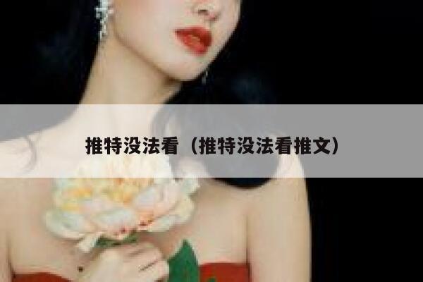 推特没法看（推特没法看推文） 第1张