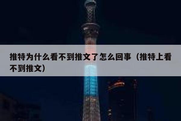 推特为什么看不到推文了怎么回事（推特上看不到推文） 第1张