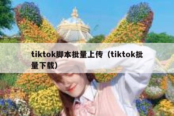 tiktok脚本批量上传（tiktok批量下载） 第1张