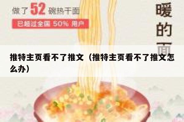 推特主页看不了推文（推特主页看不了推文怎么办） 第1张
