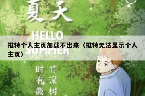 推特个人主页加载不出来（推特无法显示个人主页） 第1张