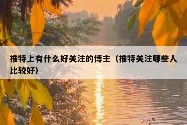 推特上有什么好关注的博主（推特关注哪些人比较好） 第1张