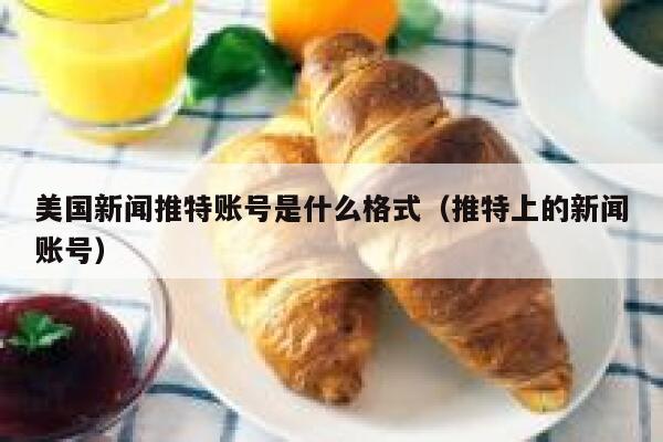 美国新闻推特账号是什么格式（推特上的新闻账号） 第1张