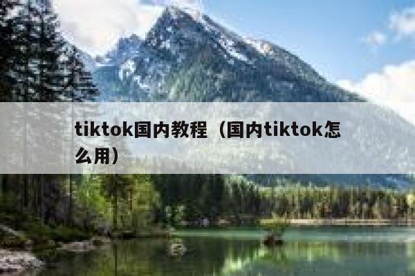 tiktok国内教程（国内tiktok怎么用） 第1张