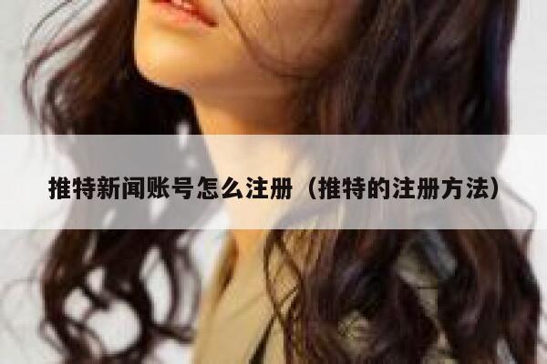 推特新闻账号怎么注册（推特的注册方法） 第1张