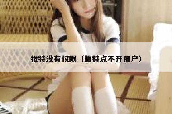 推特没有权限（推特点不开用户） 第1张