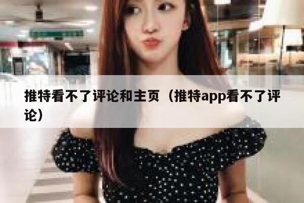 推特看不了评论和主页（推特app看不了评论） 第1张