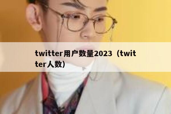 twitter用户数量2023（twitter人数） 第1张