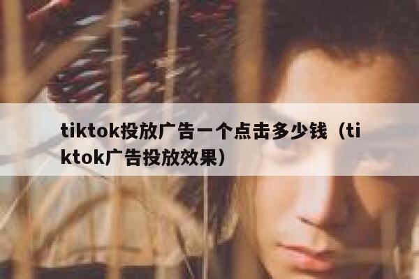 tiktok投放广告一个点击多少钱（tiktok广告投放效果） 第1张