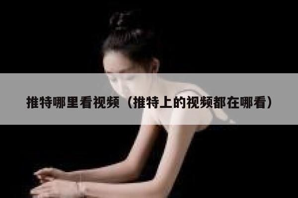 推特哪里看视频（推特上的视频都在哪看） 第1张