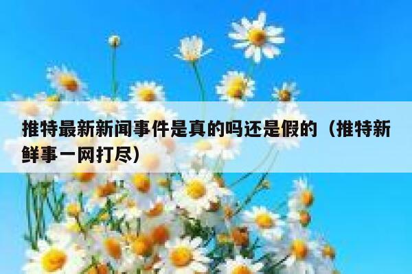 推特最新新闻事件是真的吗还是假的（推特新鲜事一网打尽） 第1张