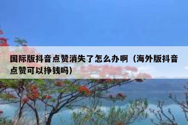 国际版抖音点赞消失了怎么办啊（海外版抖音点赞可以挣钱吗） 第1张