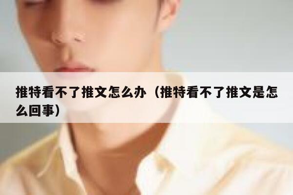 推特看不了推文怎么办（推特看不了推文是怎么回事） 第1张