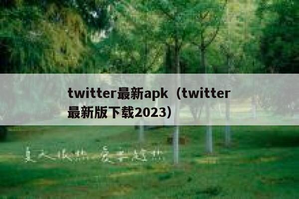 twitter最新apk（twitter最新版下载2023） 第1张