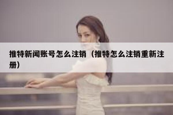 推特新闻账号怎么注销（推特怎么注销重新注册） 第1张