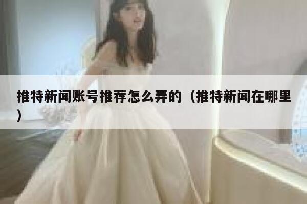 推特新闻账号推荐怎么弄的（推特新闻在哪里） 第1张