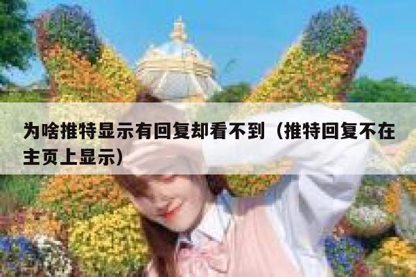 为啥推特显示有回复却看不到（推特回复不在主页上显示） 第1张