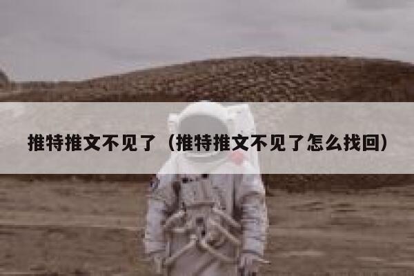 推特推文不见了（推特推文不见了怎么找回） 第1张