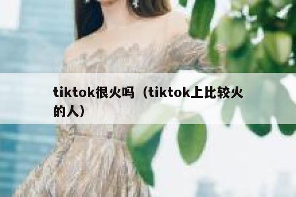 tiktok很火吗（tiktok上比较火的人） 第1张