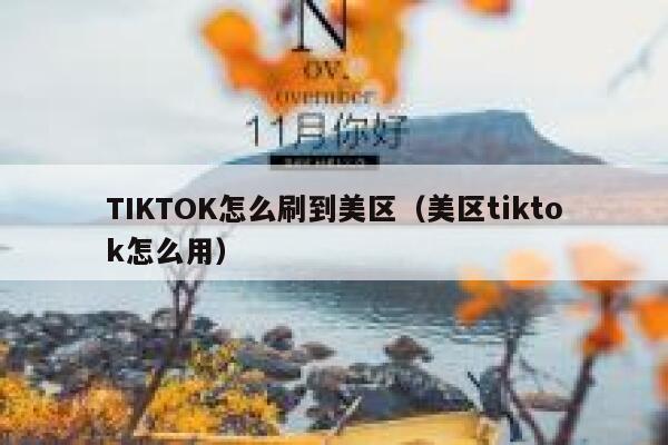 TIKTOK怎么刷到美区（美区tiktok怎么用） 第1张