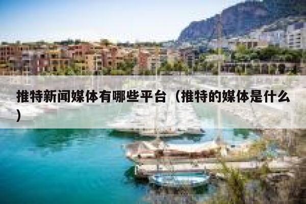 推特新闻媒体有哪些平台（推特的媒体是什么） 第1张