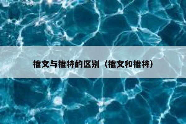 推文与推特的区别（推文和推特） 第1张