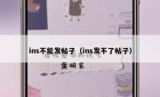 ins不能发帖子（ins发不了帖子）