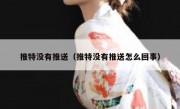 推特没有推送（推特没有推送怎么回事）