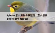 Iphone怎么用副号发短信（怎么使用iphone副号发短信）