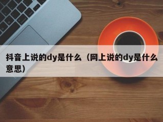 抖音上说的dy是什么（网上说的dy是什么意思）