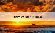 包含TiKToK是什么的词条
