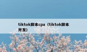 tiktok脚本cpa（tiktok脚本开发）