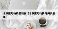 北京限号轮换最新图（北京限号轮换时间表最新）