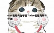 vivo云服务在哪里（vivo云服务账号登录）