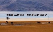怎么看ins的评论（怎么看ins的评论记录）