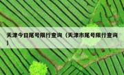 天津今日尾号限行查询（天津市尾号限行查询）