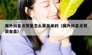 海外抖音点赞量怎么算出来的（国外抖音点赞资金盘）