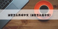 油管怎么弄成中文（油管怎么变中文）