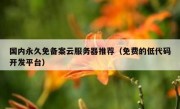 国内永久免备案云服务器推荐（免费的低代码开发平台）