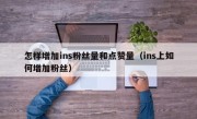 怎样增加ins粉丝量和点赞量（ins上如何增加粉丝）