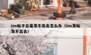 ins帖子总是发不出去怎么办（ins发帖发不出去）