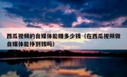 西瓜视频的自媒体能赚多少钱（在西瓜视频做自媒体能挣到钱吗）