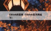 tiktok的官网（tiktok官方网站下）