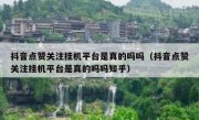 抖音点赞关注挂机平台是真的吗吗（抖音点赞关注挂机平台是真的吗吗知乎）