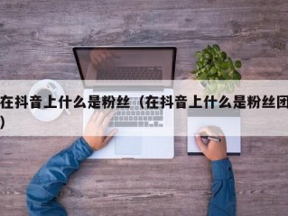 在抖音上什么是粉丝（在抖音上什么是粉丝团）