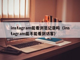 instagram能看浏览记录吗（instagram能不能看到访客）